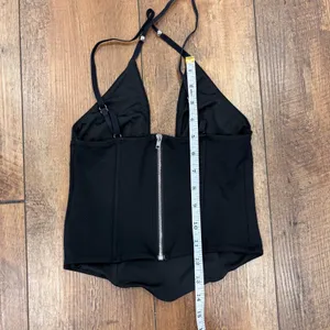 Edikted Lou Crossover Strap Corset Camisole Women's Size XS Black Beaded $54.40 thumbnail 6