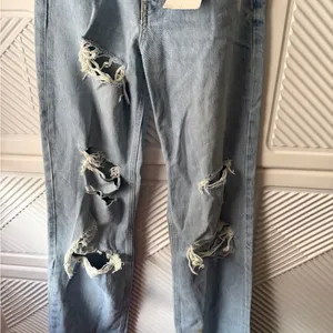 ZARA Ripped Wide Leg Jeans thumbnail 15