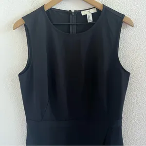 H by Halston Dress Black Career Office Work Business Casual LBD Small thumbnail 4