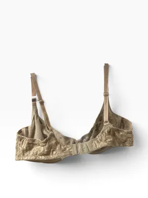 Vintage Victoria’s Secret brown lace unlined very sexy bra 38B thumbnail 4