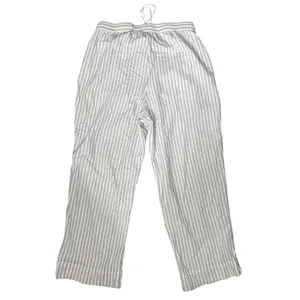 Banana Republic Linen Blend Straight Ankle Pants neutral casual comfy coastal thumbnail 4