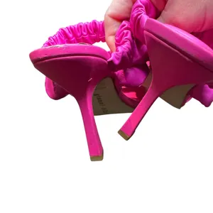 Gianni Bini Shoes‎ Womens Size 8.5 Pink Vanya Ruched Strappy Square Toe Sandals thumbnail 8