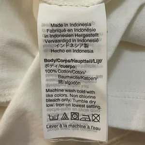 Madewell Hem & Thread White Holepunch Mix Flutter Top women’s size medium thumbnail 6