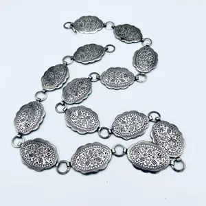 S.W. Concho Style Silver Link Belt Western Vibes thumbnail 2