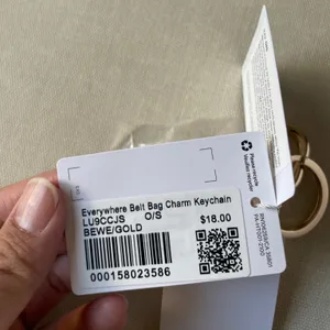 Lululemon Everywhere Belt Bag Charm Keychain - Beech White/Gold thumbnail 5