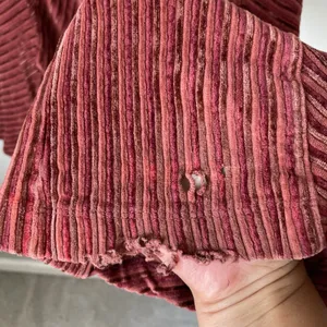 Free People Velvet Boho Ribbed High Rise Flare Pants Burgundy Red Size XS thumbnail 6