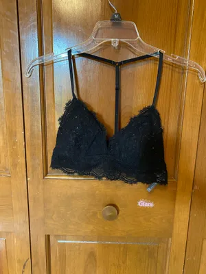 Black Aerie Lace Bralette thumbnail 3