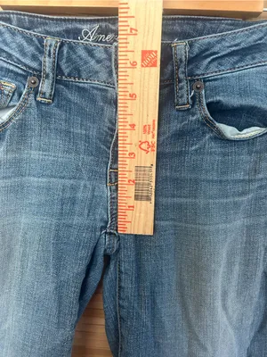 American Eagle Y2K skinny kick stretch low rise bootcut denim jeans woman’s 2 thumbnail 7