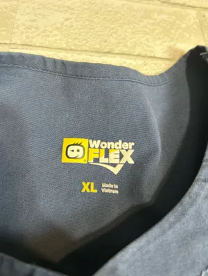 WonderWink Winderflex Women’s Snap-Front Medical Jacket Blue Size XL thumbnail 5