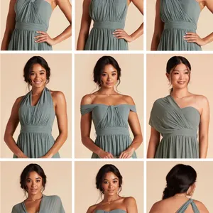 Birdie Grey‎ Convertible Bridesmaid Dress Dark Mauve Size XS Wedding Formal Prom thumbnail 16