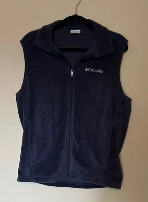 Columbia Navy Blue Fleece Vest thumbnail 1