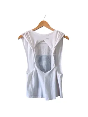Bravado Drake Official Merch Twist Back Cutout Tank Top White Graphic Size Small thumbnail 7