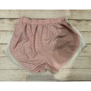 Nike Running Shorts Women's Large Pink White Just Do It Print Brief Lined thumbnail 2