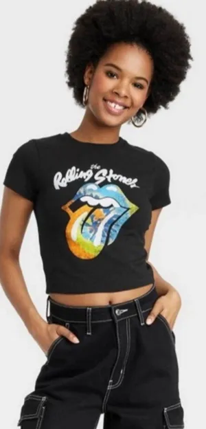 Cropped Graphic Tee Size Medium thumbnail 1