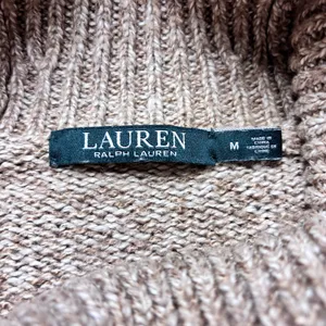 Ralph Lauren‎ Casual Tan Cowl Neck Sweater Size M thumbnail 6