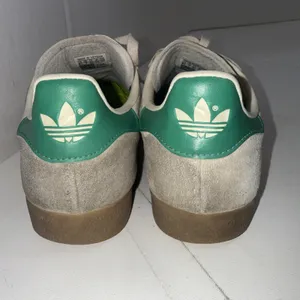 Adidas Gazelle Streetwear Bold Cream White Green Beige Shoes Sneakers Size 8.5 thumbnail 9