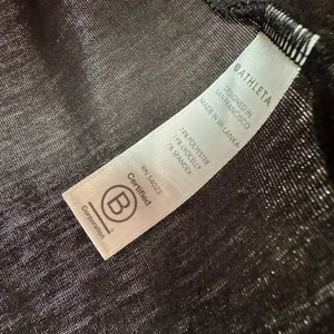 Athleta Size Small Top Black Long Sleeve Cropped Twist Yoga Gym‎ Running Active thumbnail 5