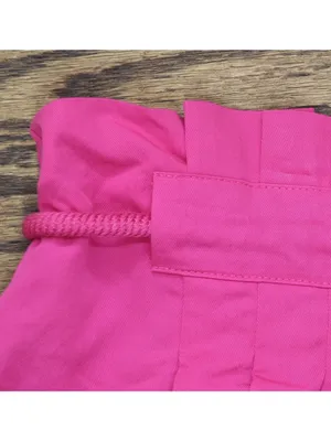 NWT DKNY Drawstring Tie-Front Wide-Leg Paperbag Pants P5DKFB17 Vivid Pink 4 thumbnail 12