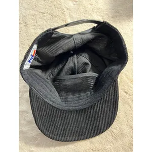 Aviator Nation Black Corduroy Snapback Hat With Mountain Patch & Mesh Lining thumbnail 6