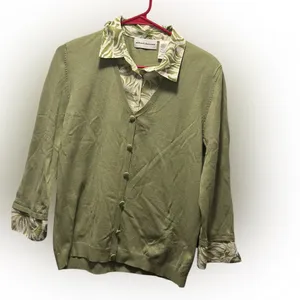 Alfred Dunner Green Patterned Blouse thumbnail 3