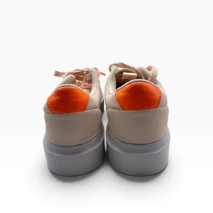 Adidas Sleek Super Pink Low Top Platform Sneakers Women’s Size 8 Canvas Orange thumbnail 4