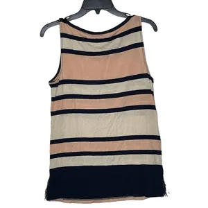 Ann Taylor Women's‎ Tiered Fringe Tank Top Striped Flapper Retro Mod Size Small thumbnail 8