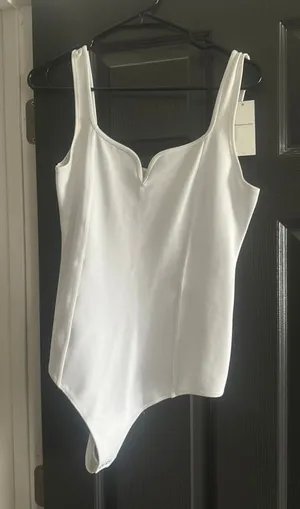Abercrombie Bodysuit White thumbnail 1