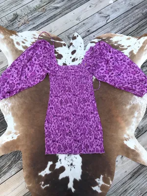Free People Smock It To Me Mini Dress Sz M thumbnail 4