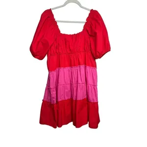 English Factory Two Tone Sweetheart Mini Dress Sz. M thumbnail 7