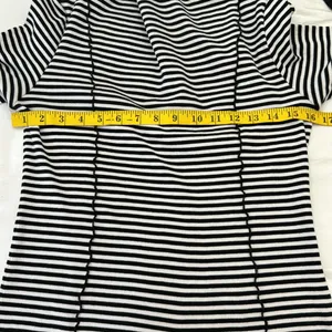 Stockholm atelier Striped Exposed Seam Boat Neck Top Sz thumbnail 8