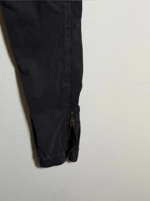 American Eagle Women Super Stretch Black Drawstring Jogger Cargo‎ Pants size 2 thumbnail 7