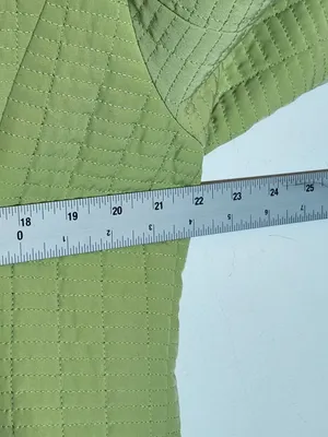 Gallery Lime Green Quilted Zip Up Jacket Size XL thumbnail 5