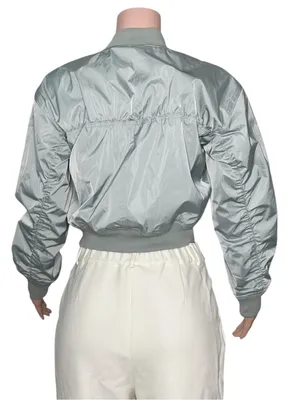 ATHLETA Flex Bomber Jacket, Green, XS thumbnail 5