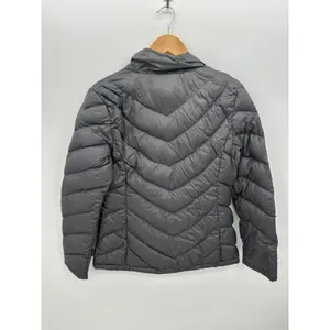 Calvin Klein Womens Packable Lightweight‎ Down Puffer Jacket Gray Small AX2 thumbnail 2