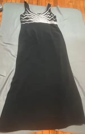 Daymor Couture Evening Gown Black Embellished Maxi Dress thumbnail 5