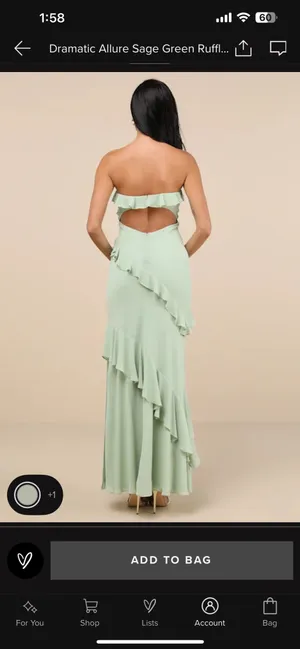 NWT Lulus Strapless Dress thumbnail 2