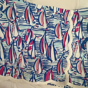 Sailboat Mini Skirt with Lace Detail, Size 2 thumbnail 2