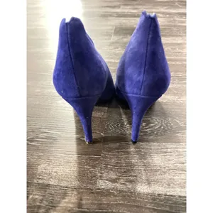 Elegant‎ Royal Blue Suede Peep-Toe High Heel Pumps Stilettos Evening Shoes S-39 thumbnail 3