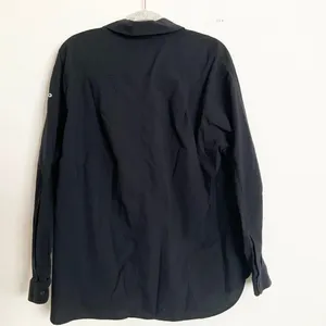 Alo Cotton Real Deal Button Up Long Sleeve Black M thumbnail 5
