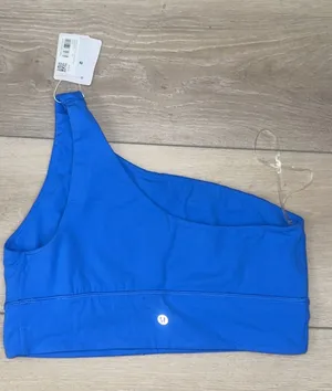 lululemon athletica Align Asymmetrical Bra in Cobalt Blue thumbnail 1
