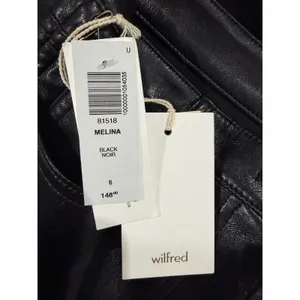 Wilfred Black Melina Faux Leather Pants High Waisted Size 6 Minimalist Edgy thumbnail 7