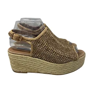 Steven Steve Madden Courage Raffia Espadrille Platform Sandals 7.5 Beachy thumbnail 2