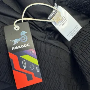 NWT AWLGUG Women's Black Smocked High Waist Athletic Running Shorts XL Pocket thumbnail 6