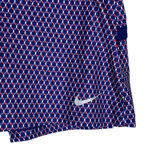Nike Golf Dri-FIT Geometric Honeycomb Pleated Skort Blue Red Athletic Size M thumbnail 6