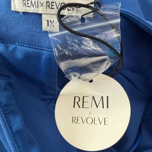 NWT Remi x Revolve Carli Mini Dress in Bright Blue Size 1X‎ thumbnail 4