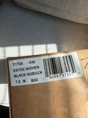 Trotters Estee black nubuck weave flats thumbnail 5