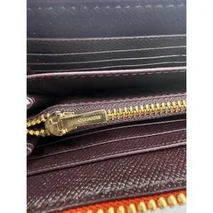 Coach Wallet Mango Pebbled Leather Zip Around Wristlet Strap‎ Clutch thumbnail 4