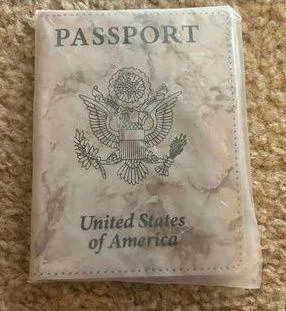c047 Passport case storage organizer Blue thumbnail 1