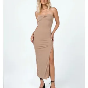 Princess Polly Midi Dress Strapless Henriette Size US0 Caramel thumbnail 6