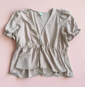 MELROSE & MARKET Light Blush Pink Crop Top Size Large thumbnail 1